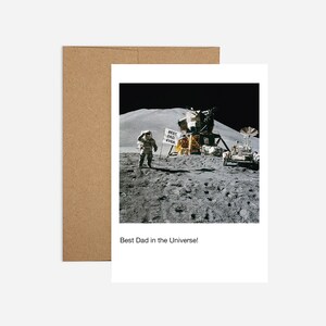 Lua do Dia dos Pais / Cartão Espacial / Melhor Pai do Universo