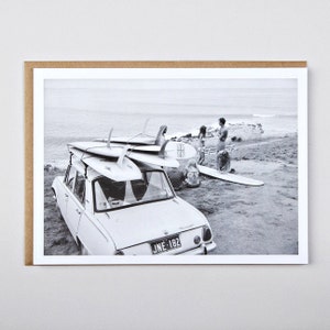 Car and Surfboards Notecard - Vintage Collection