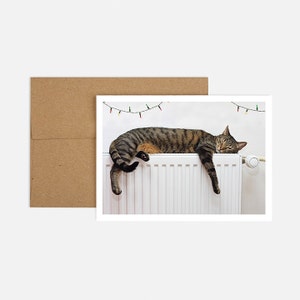 Holiday Kitty - 8 Greeting Cards + Kraft Envelopes