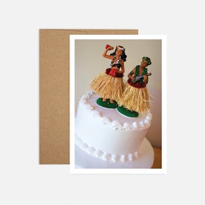 Cartão de casamento Hula