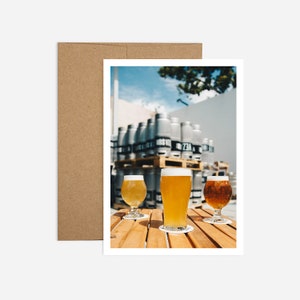 Drôle de carte de vœux d'anniversaire de bière (fr) Livraison gratuite et papier recyclé (fr) Brassage de bière