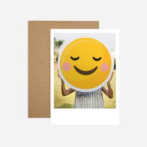 Aniversário de Emoji Cartão Comemorativo | Frete grátis e papel reciclado | Feliz, feliz aniversário