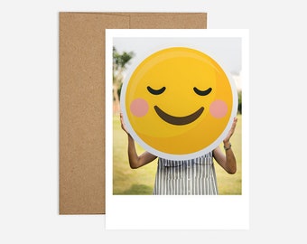 Emoji Birthday Greeting Card | Free shipping and Recycled paper | Happy Happy Birthday