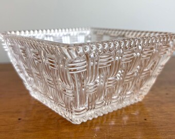 Tiffany Crystal Basketweave crystal ring dish Crystal Home Décor Luxury jewlery holder special gift for her