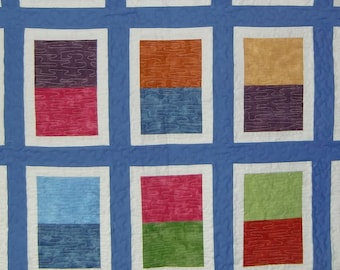 Contemporary geometric quilt