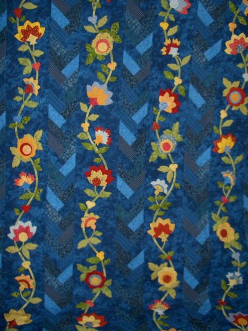 Multicolored Appliquéd Quilt Etsy