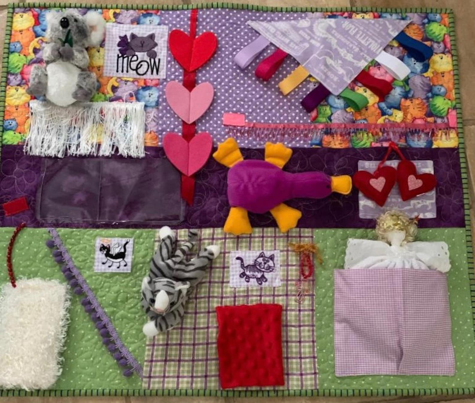Alzheimer's Fidget Quilt Etsy