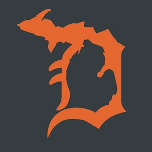 Detroit Tigers Old English D Michigan Vinyl Car Window Decal StickerBuy 2 and get a third free (same size and color)