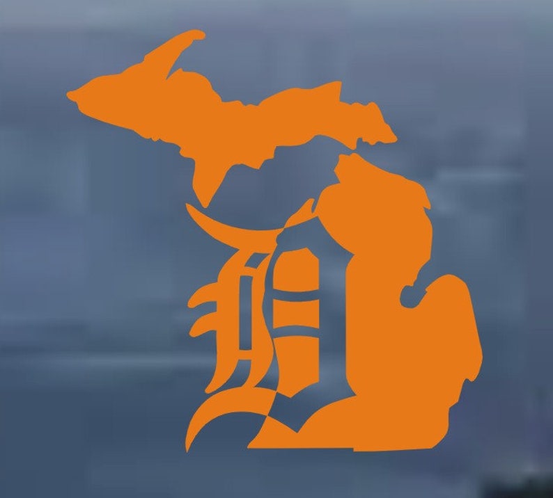 Detroit D Michigan Vinyl Car Window Decal Sticker buy 2 and Get a Third Free same Size and Color