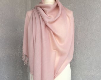 Blush pink shawl | Etsy
