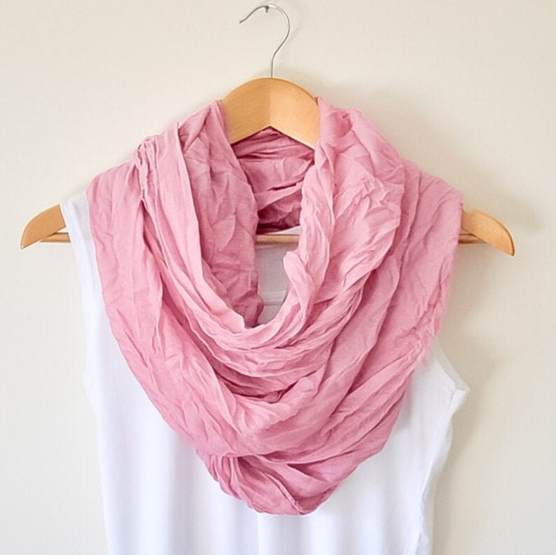 pink cotton scarf