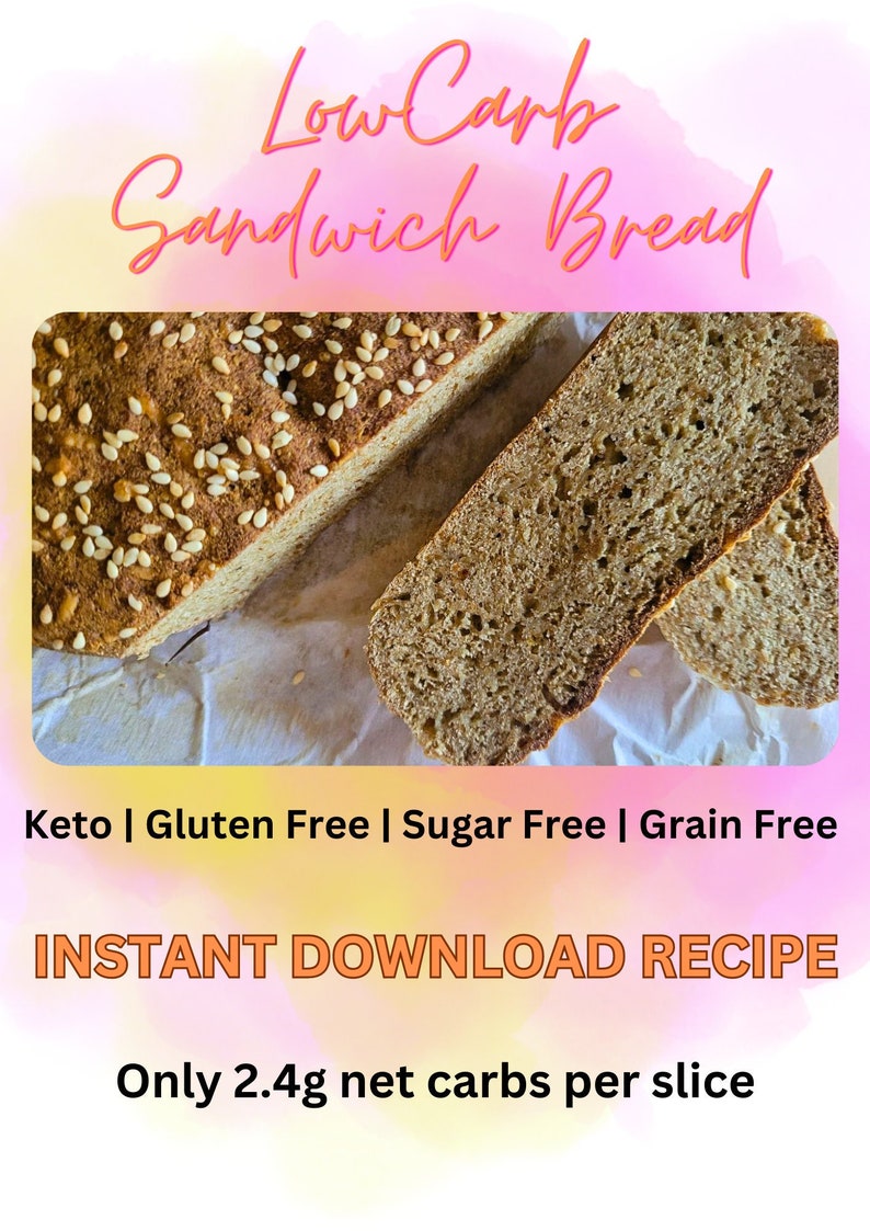 Low Carb Sandwich Bread Recipe Diabetic Friendly Gluten Free Nut Free