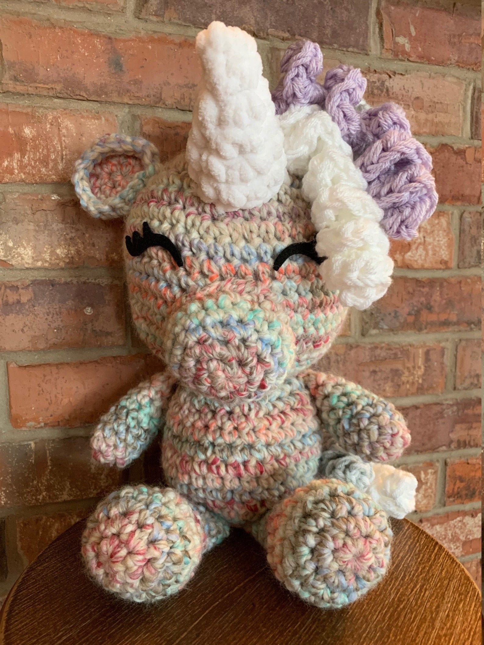 Crochet Amigurumi Chunky UNICORN TikTok Kaytedids Hatching Etsy