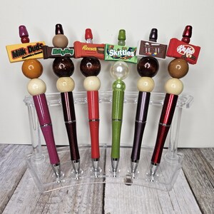 Candy Topped Beadable Pens