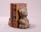 Bookends Teddy Bear Heavy Brass Nursery Decor Vintage Bear Cub Doorstops Bookends Nursery Decor Shower Gift