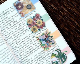 Paperquilled Botanicals Magnetic Bookmarks
