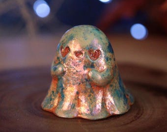 Handmade Mica Luster Ghost Figurine