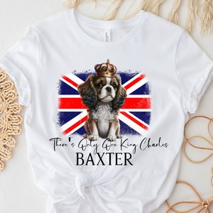 Coronation Cavalier King Charles Spaniel Dog Blenheim / Tri / Ruby tshirt for Children / Adults