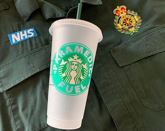 Starbucks Style Colour Changing Cold Cup Paramedic Fuel Gift