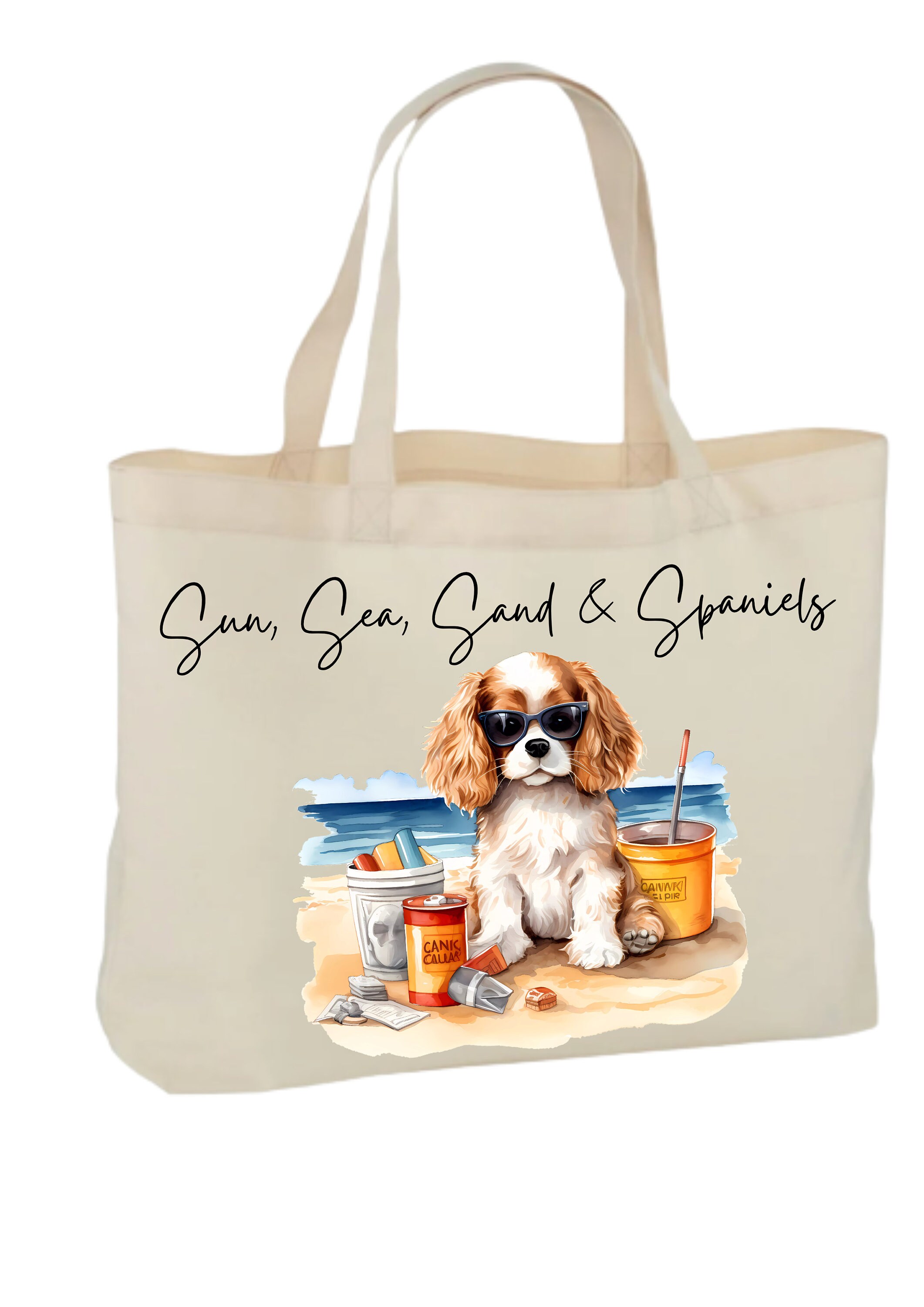 Cavalier King Charles Spaniel Canvas Tote Bag Cavalier King Charles Spaniel Canvas Tote Bag