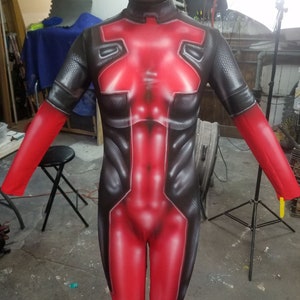 Female Deadpool Airbrush Bodysuit (Made to Order)