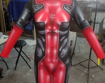 Female Deadpool Airbrush Bodysuit (Made to Order)