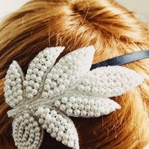 Pearl Headband, Wedding Headband, Birdcage Headband, Fashion headband, Headband for Women, Girl Headband, Veil Headband, Sparkly Headband