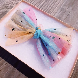 Rainbow Bow Headband, Rainbow Headband, Baby Rainbow Headband, Girl Rainbow Headband, Sparkly Rainbow Headband, Big Bow Headband