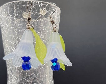 Blue Bellflower Earrings