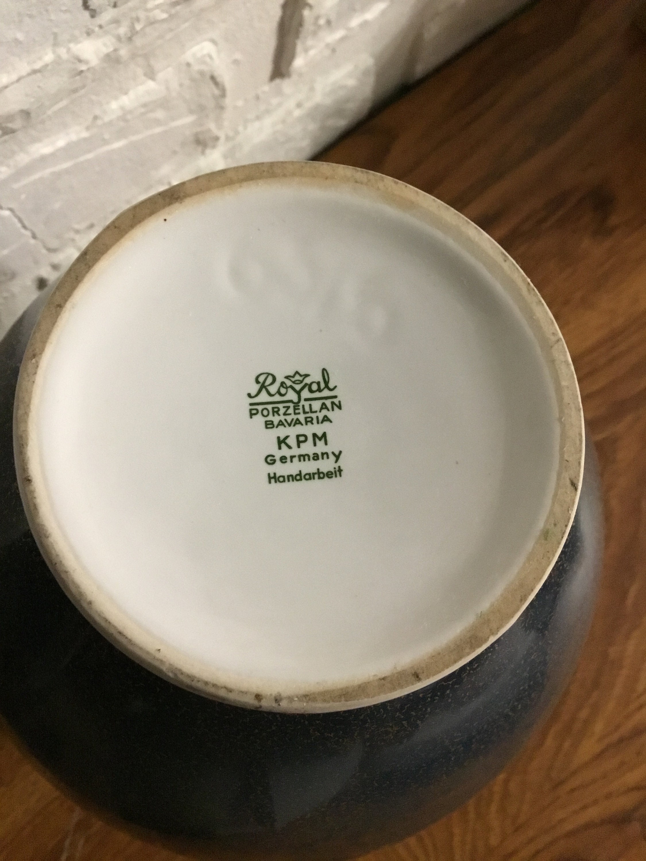 Royal Porzellan Bavaria Kpm Handarbeit Vase Weiß