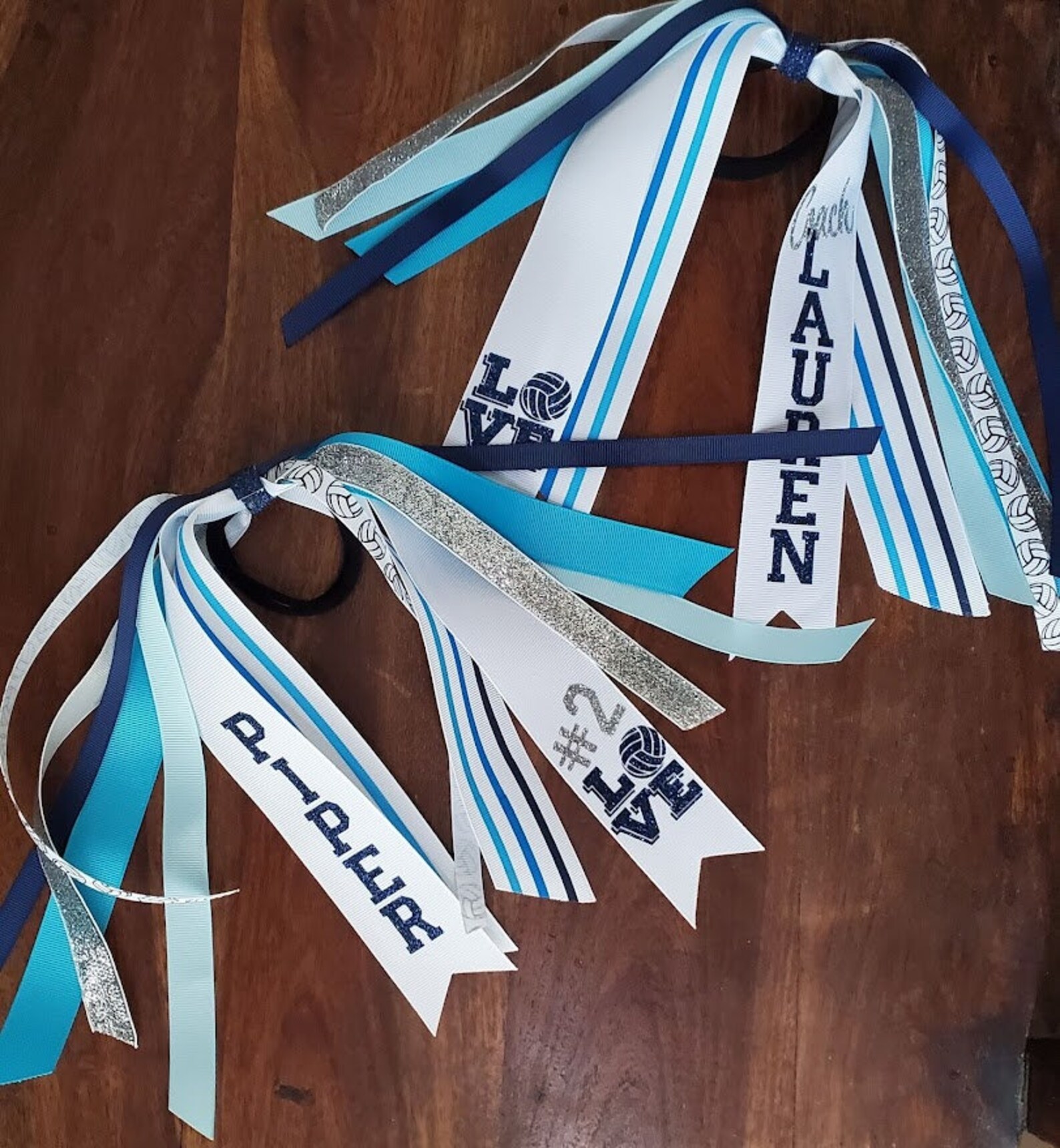 Custom Volleyball Hair Tie Streamer/ponyo Ribbons/ Spirit Etsy