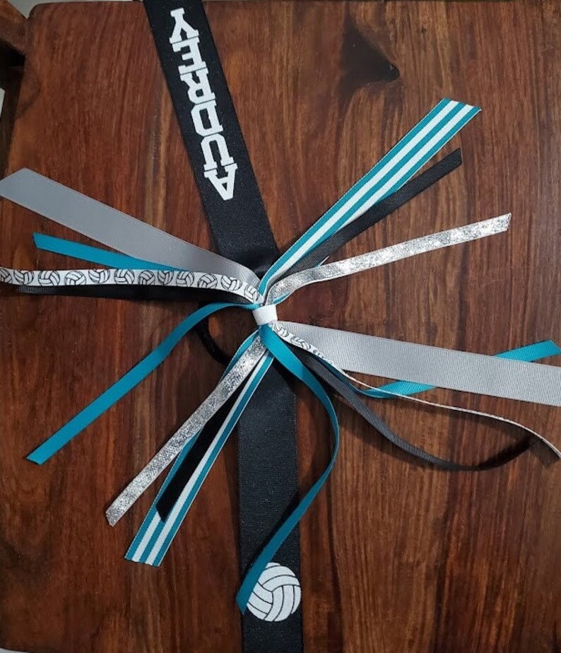 Custom Volleyball Hair Tie Streamer/ponyo Ribbons/ Spirit Etsy
