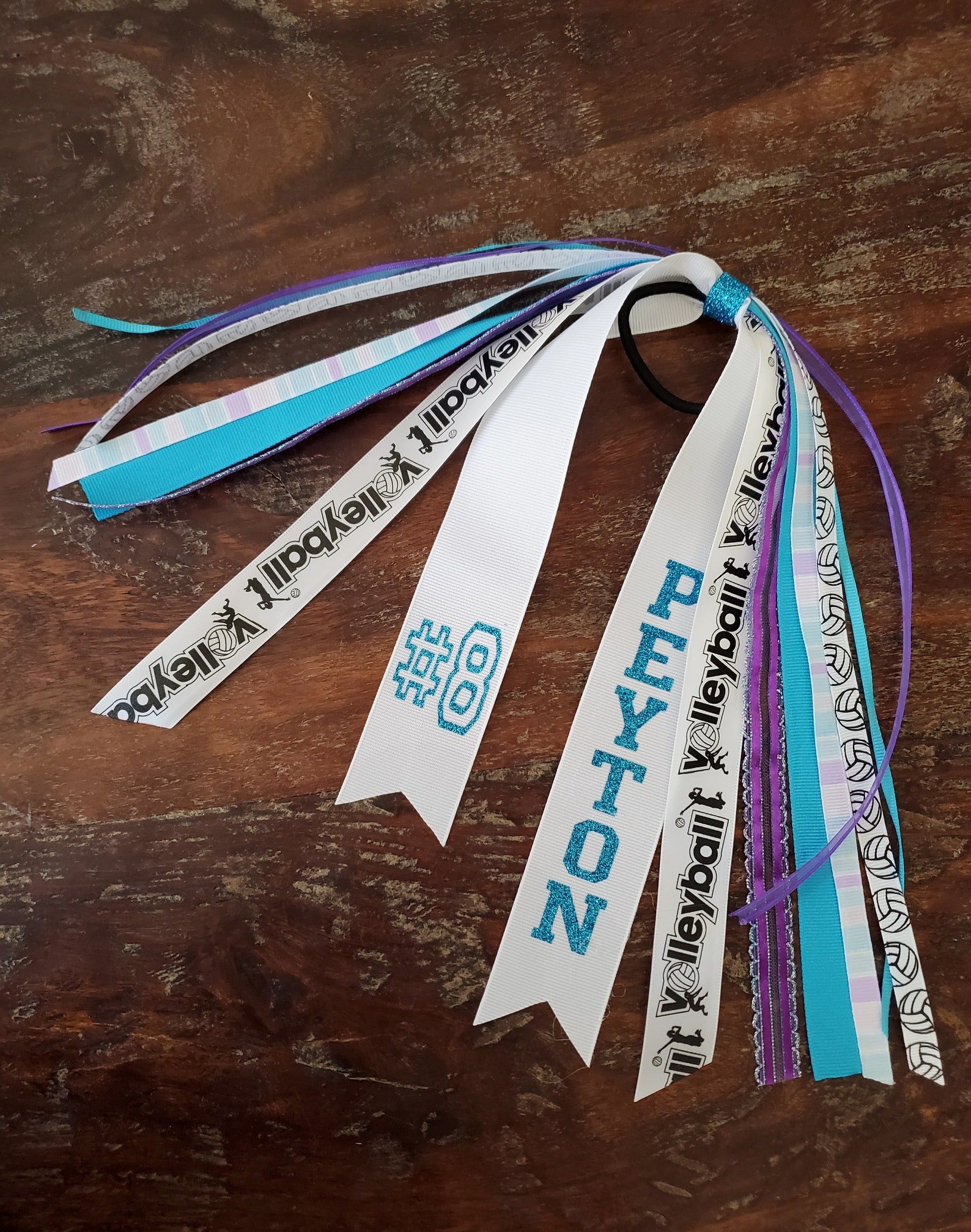 Custom Volleyball Hair Tie Streamer/ponyo Ribbons/ Spirit Etsy