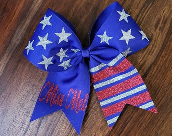 American Flag Bow/Stars and Stripes Bow