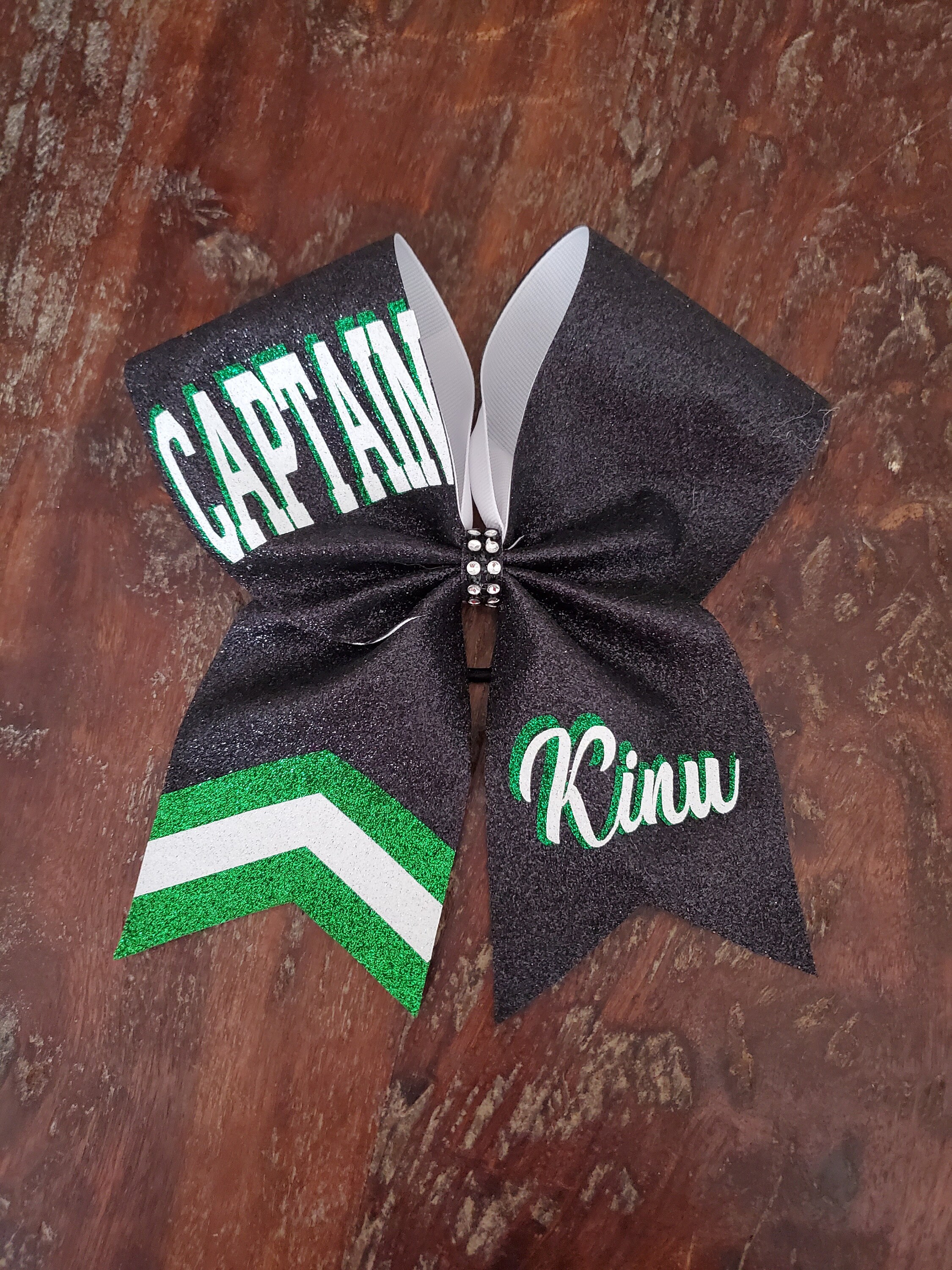 FULL Glitter Senior Cheer Bow Bow With Chevron Etsy