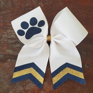 Custom Cheer Bow with Chevron Tail and 1 NAME. image 12