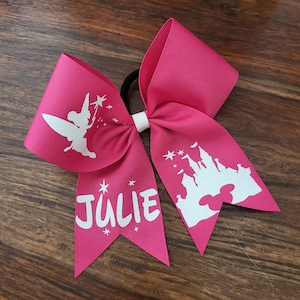 Custom Fairy Cheer Bow/ Softball bow with name. Ships Fast!