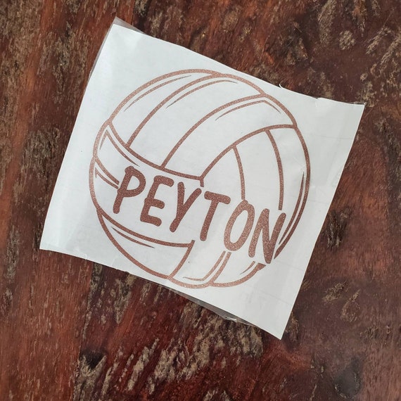 Custom Volleyball Water bottle Vinyl Sticker/Decal with Name. Etsy