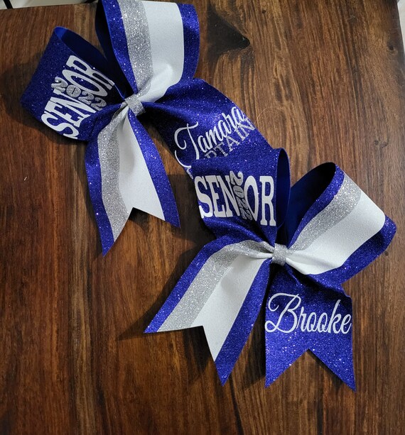Custom Senior Cheer Bow/Softball Bow/Dance Bow