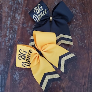 Custom Cheer Bow with Chevron Tail and 1 NAME. image 14