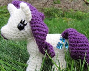 Chibi Rarity Pattern - My Little Pony