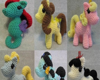 6-in-1  Chibi Princess Pony Pattern Bundle