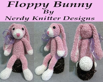 Crochet Pattern - Floppy the Bunny - Etsy