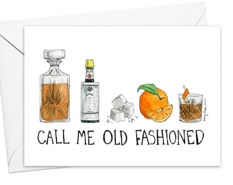 Karta okolicznościowa Call Me Old Fashioned / pojedyncza lub zestaw kartek