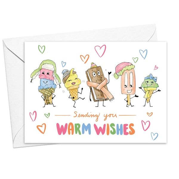 Warm Wishes Holiday Greeting Card / individual or card pack