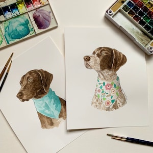Custom Pet Portrait Watercolor [Dog/Cat/All Pets]