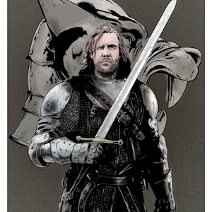 The Hound From Games of Thrones / Color Print