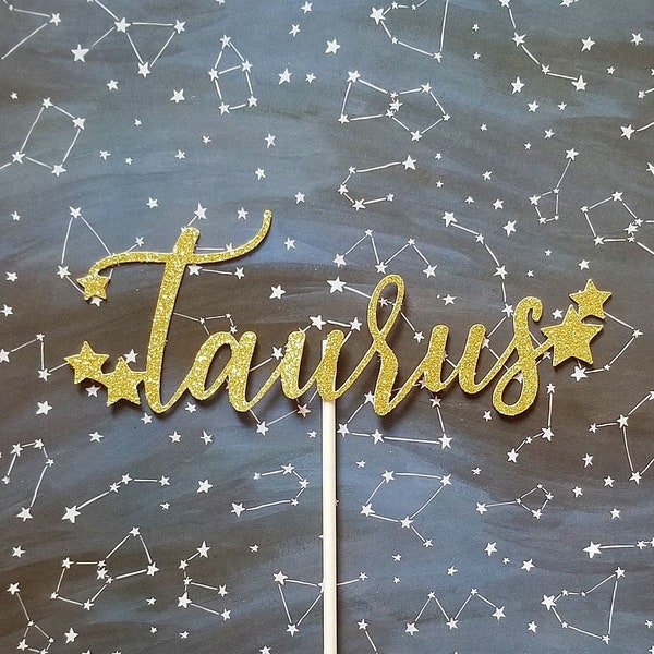 Taurus Szn Cake Topper Etsy