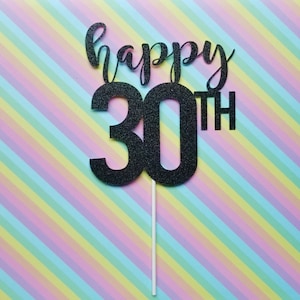 Customizable number cake topper -birthday-happy birthday-cake decor-partydecor