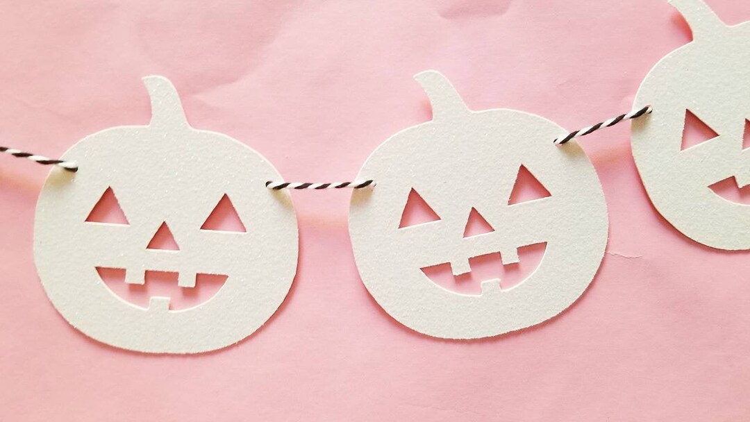 Jack O Lantern Garlandpumpkin Garlandhalloween Etsy